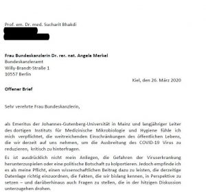 Offener Brief von Prof. Bhakdi an Merkel